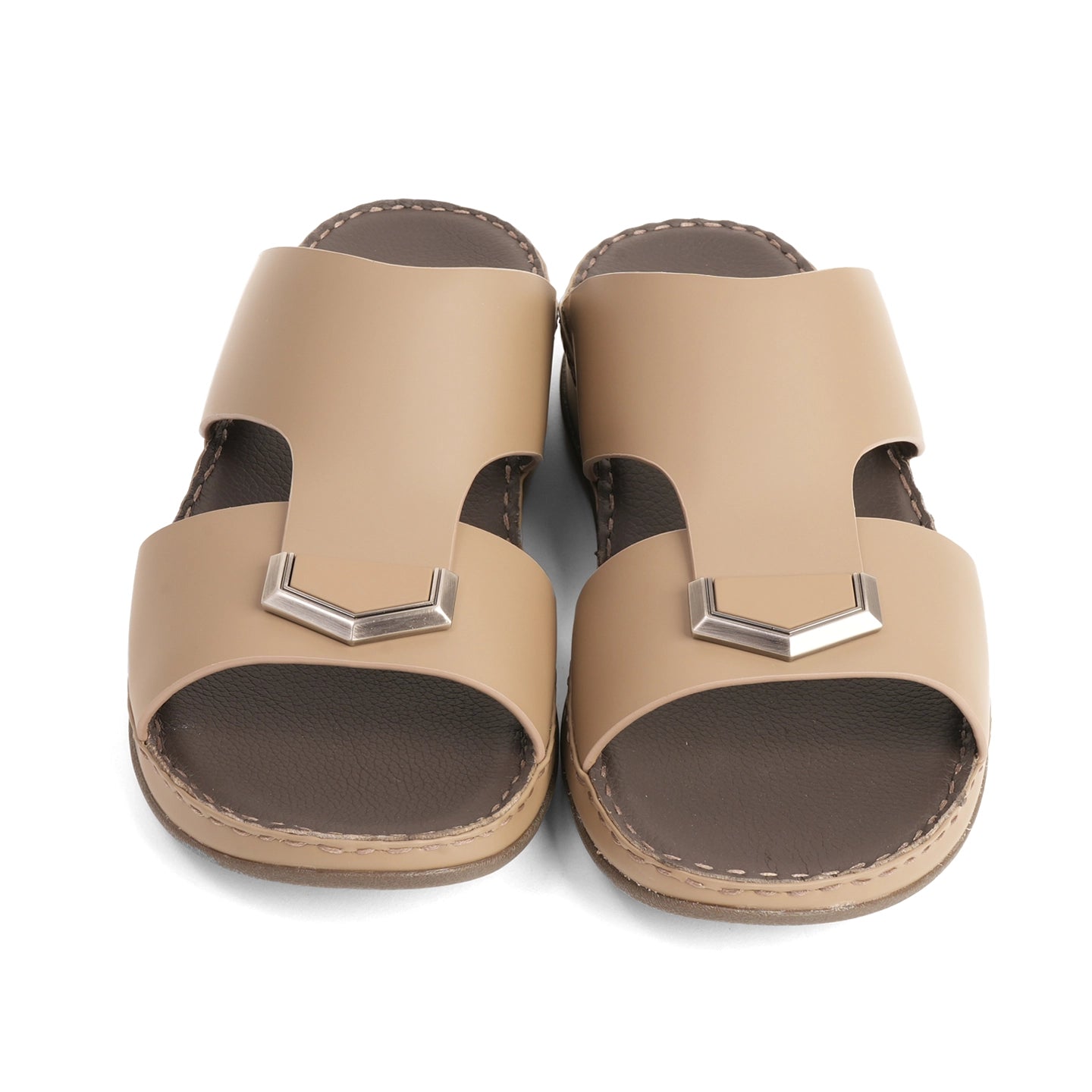 Aetrex Men's Classic Arabic Sandals With Metal Accent - Earth - Aetrex Middle East