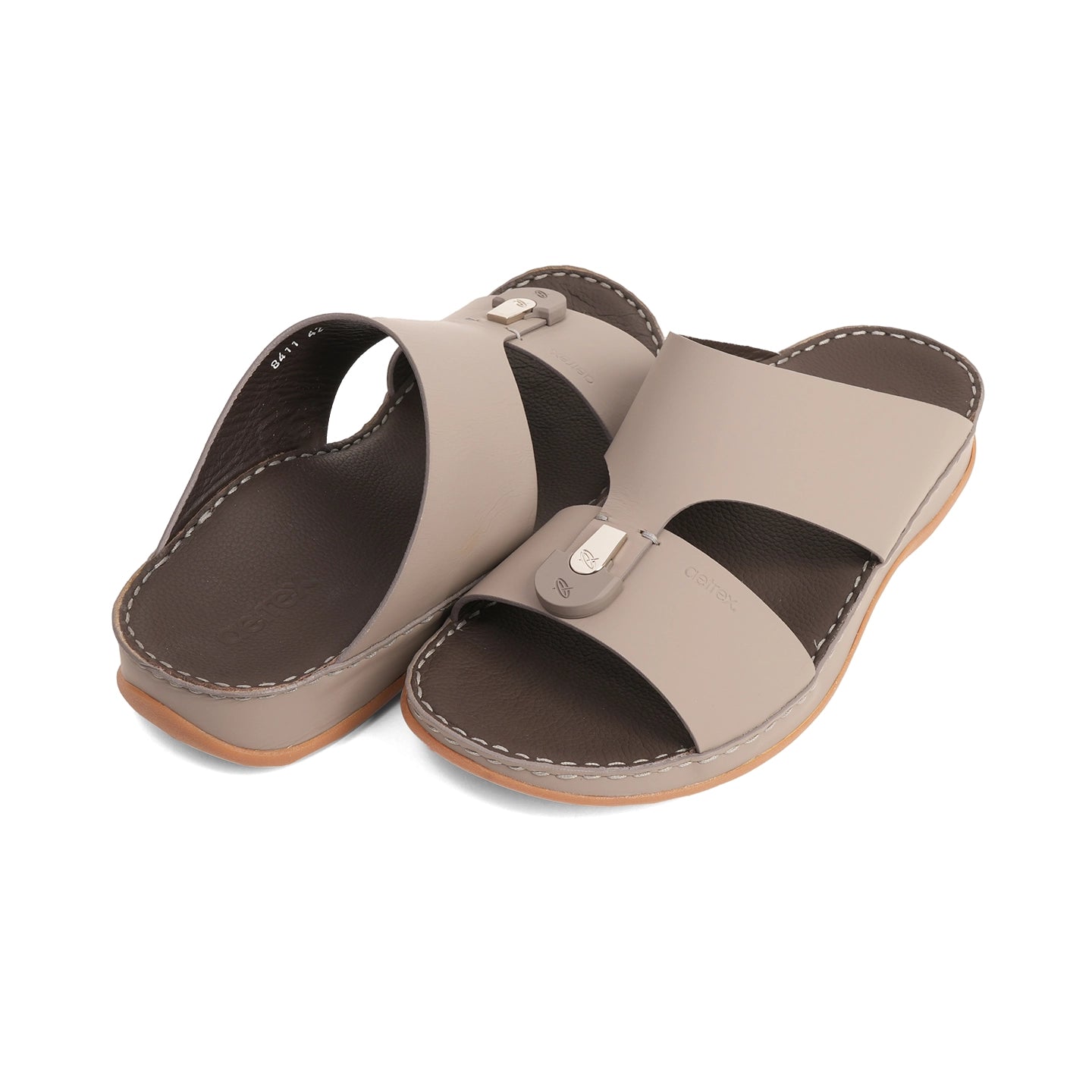 Aetrex Modern heritage Authentic Arabic Sandals - Stone - Aetrex Middle East