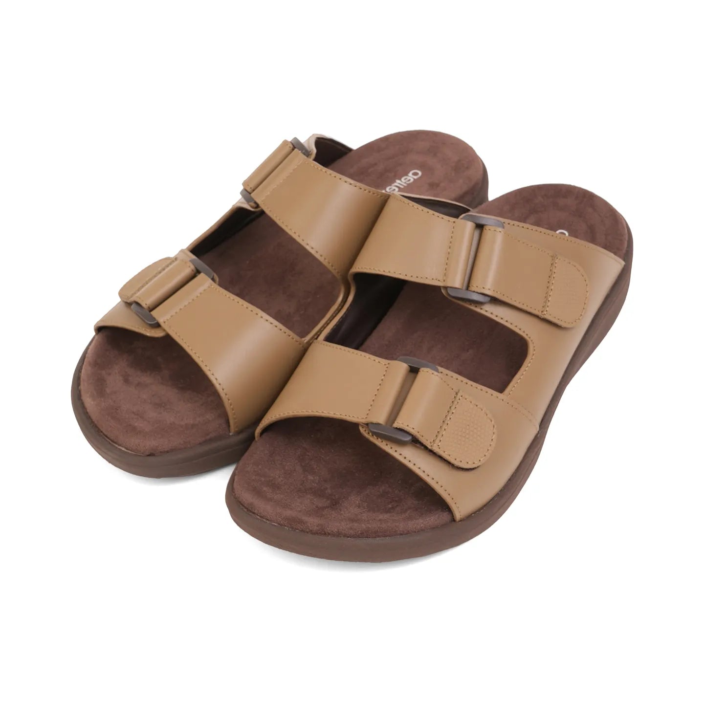 Aetrex Premium Comfort Suede Foot Bed Arabic Sandals Brown Olive - Aetrex Middle East