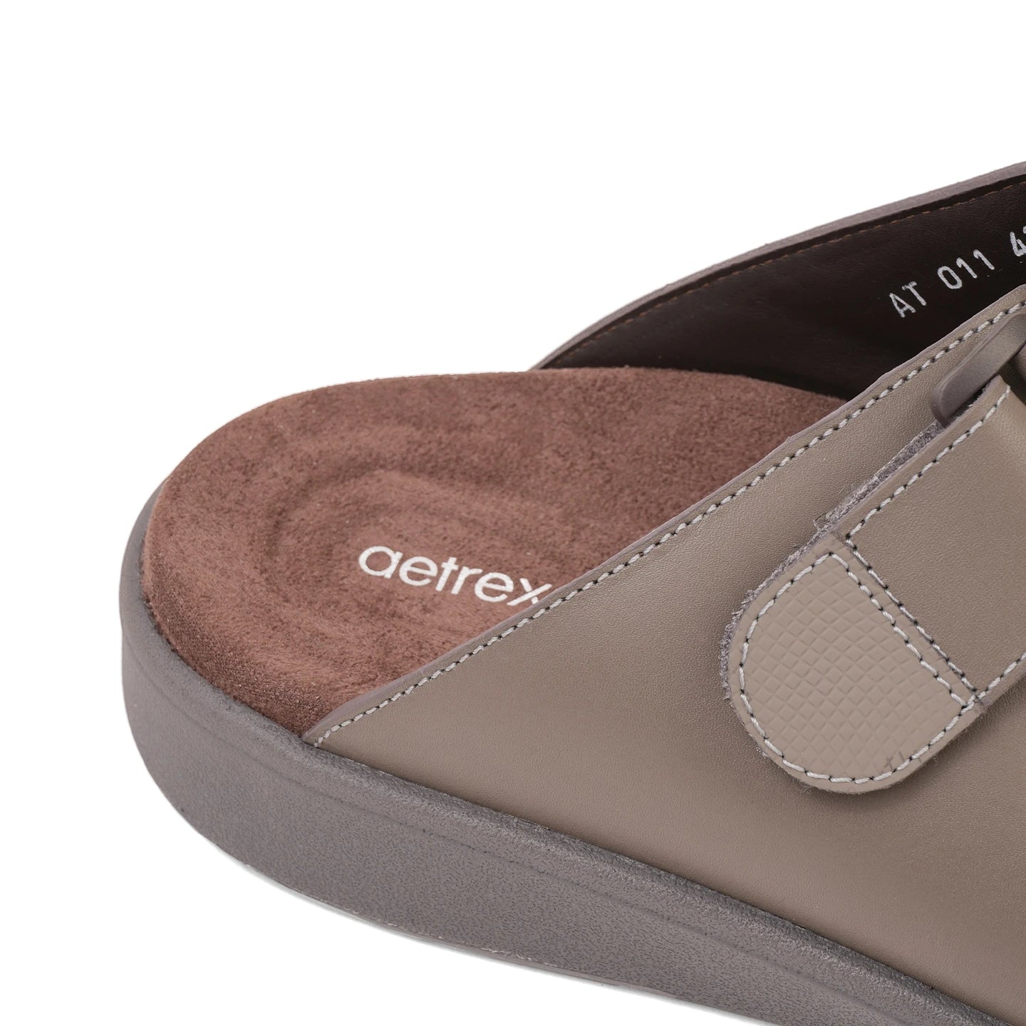 Aetrex Premium Comfort Suede Foot Bed Arabic Sandals Stone - Aetrex Middle East