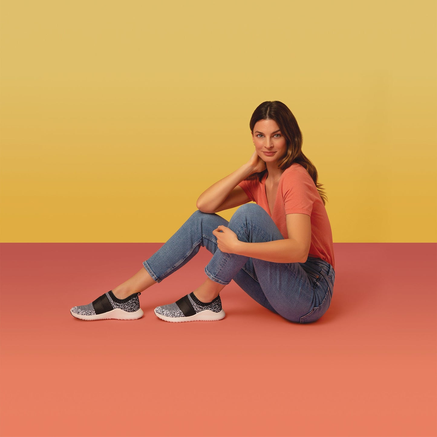 Allie Arch Support Sneakers Brown - Aetrex Middle East