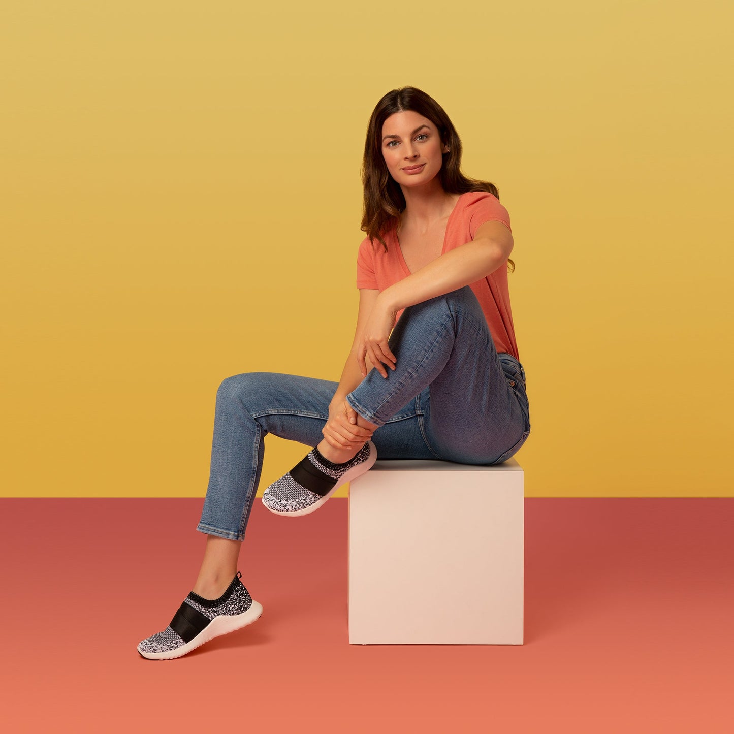 Allie Arch Support Sneakers White - Aetrex Middle East