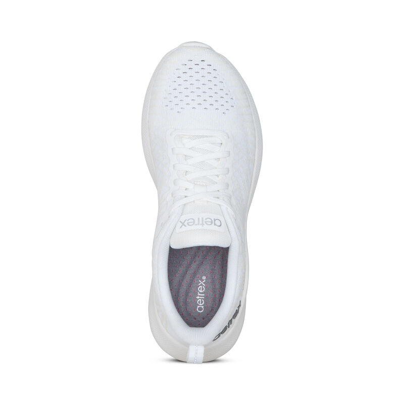 Emery Arch Support Sneakers White - Aetrex Middle East