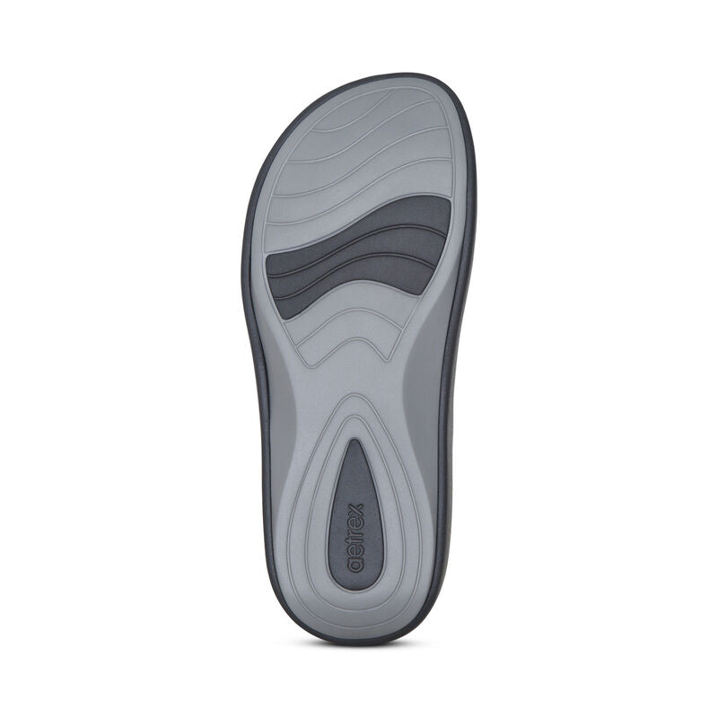 Janey Sport Women Slides Black - Aetrex Middle East