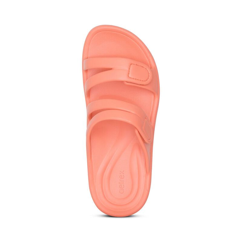 Janey Sport Women Slides Coral - Aetrex Middle East