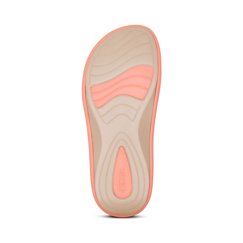 Janey Sport Women Slides Coral - Aetrex Middle East