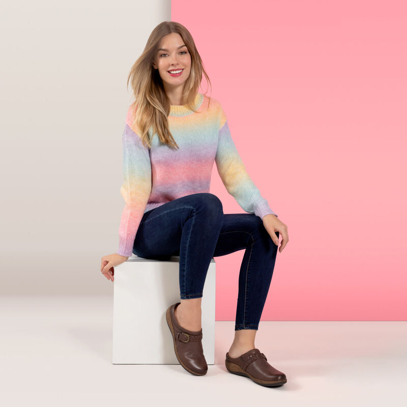 Libby Comfort Clogs Brown - Aetrex Middle East