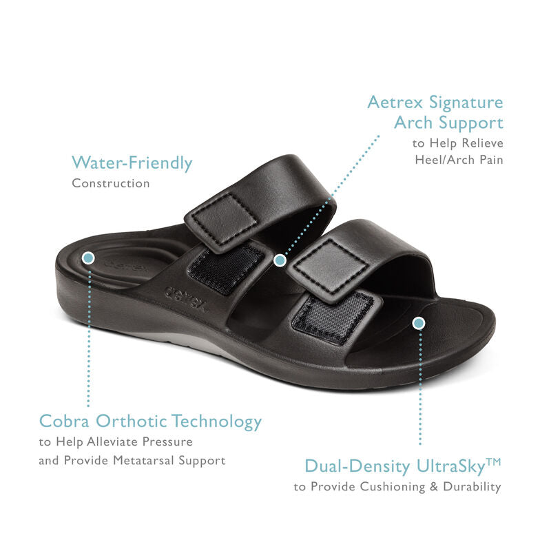 Milos Orthotic Slides Men Army - Aetrex Middle East