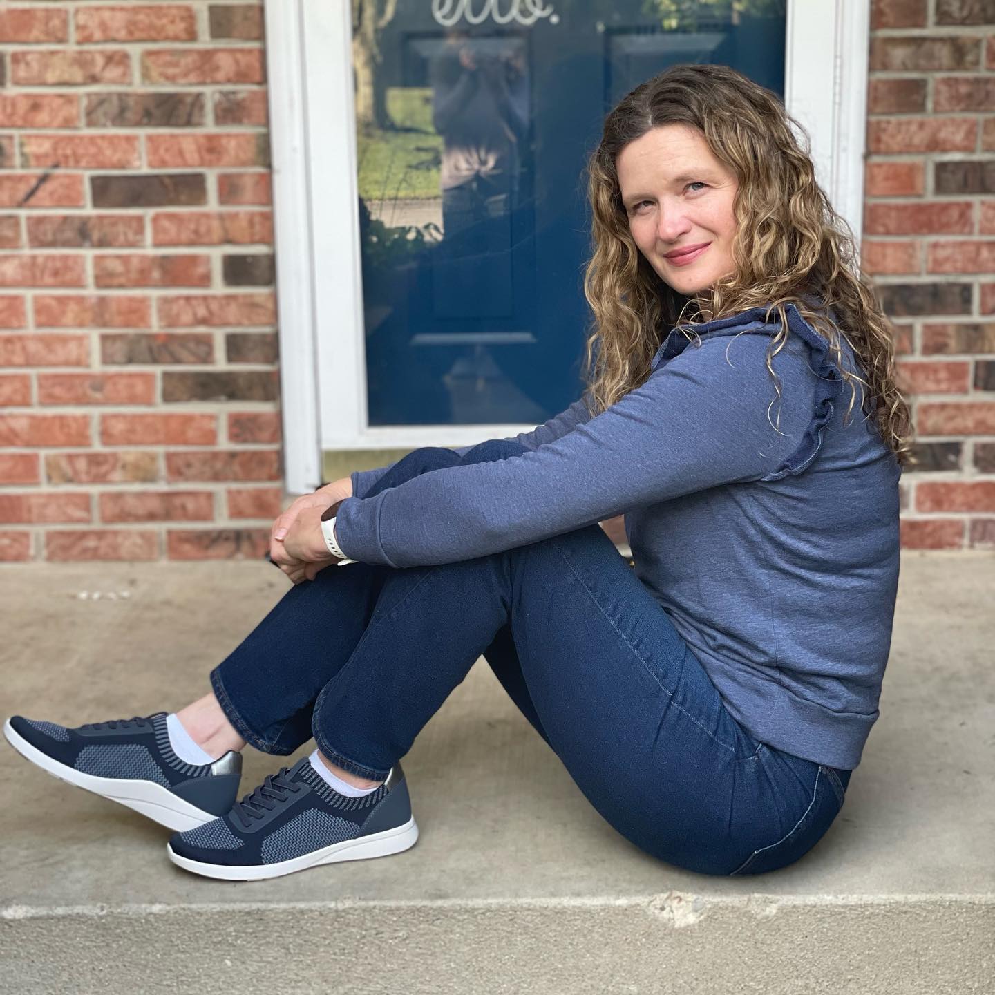 Teagan Arch Support Sneakers - Navy - Aetrex Middle East