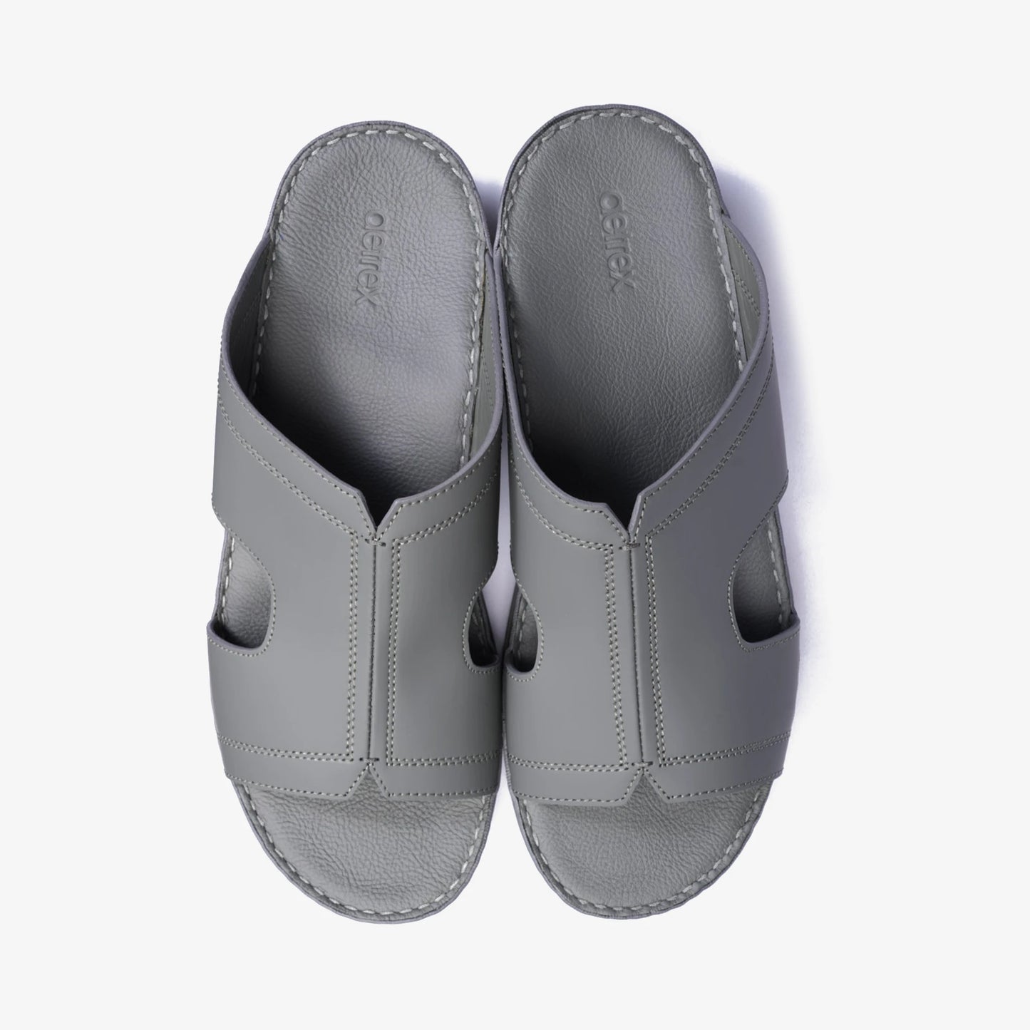 Timeless Unlined Hammered Classic Arabic Sandals Grey - Aetrex Middle East