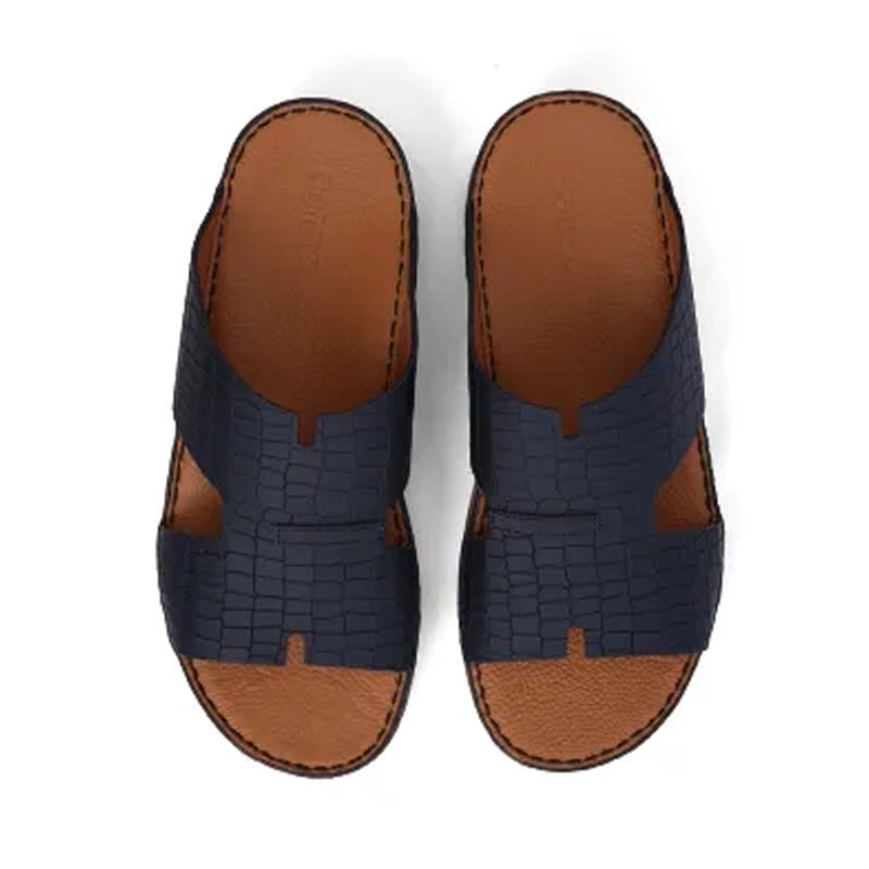 Timeless Unlined Hammered Men Classic Arabic Sandals Black - Aetrex Middle East