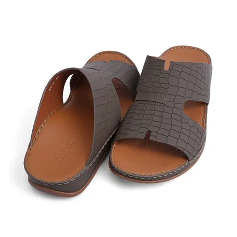 Timeless Unlined Hammered Men Classic Arabic Sandals Truffle - Aetrex Middle East