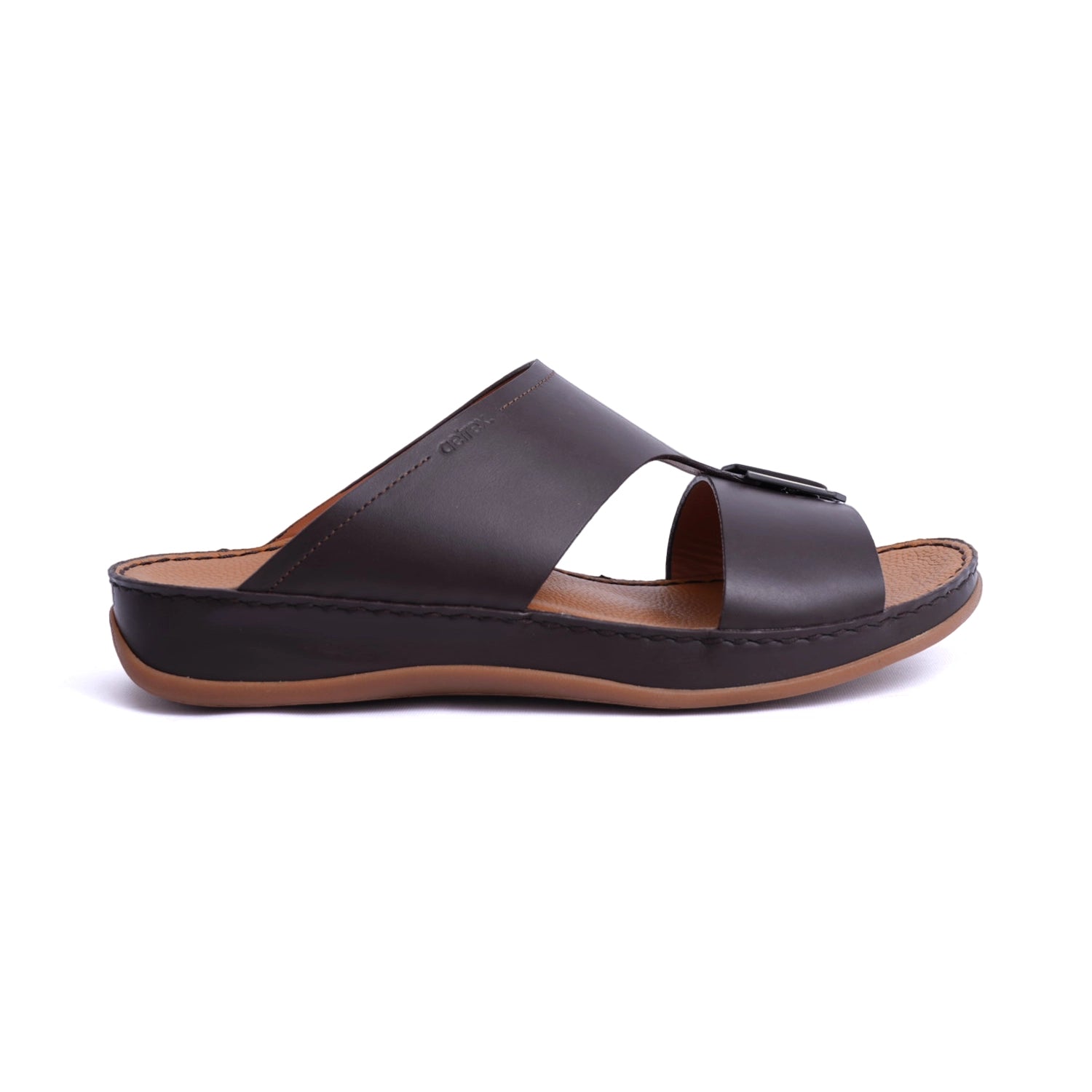 Matte Leather Slim Iconic Aetrex Arabic Sandal Brown – Aetrex Middle East