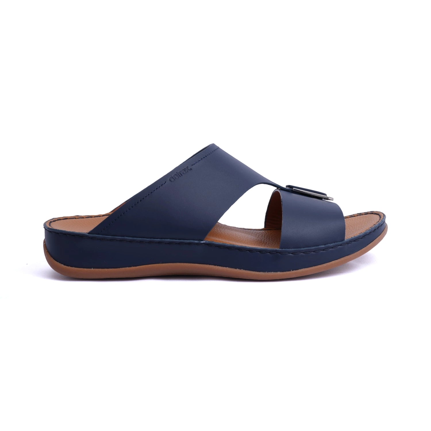 Matte Leather Slim Iconic Aetrex Arabic Sandal Navy – Aetrex Middle East