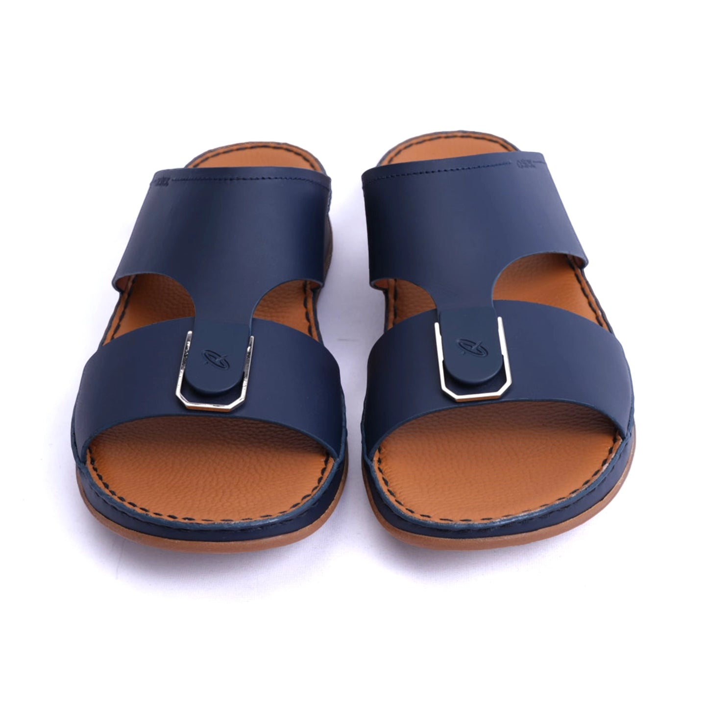 Timeless Unlined Hammered Aetrex Arabic Sandals Navy