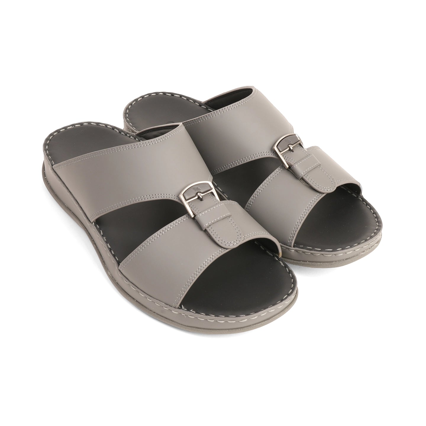 Aetrex Dual Trim Straps Men's Arabic Sandals - Grey