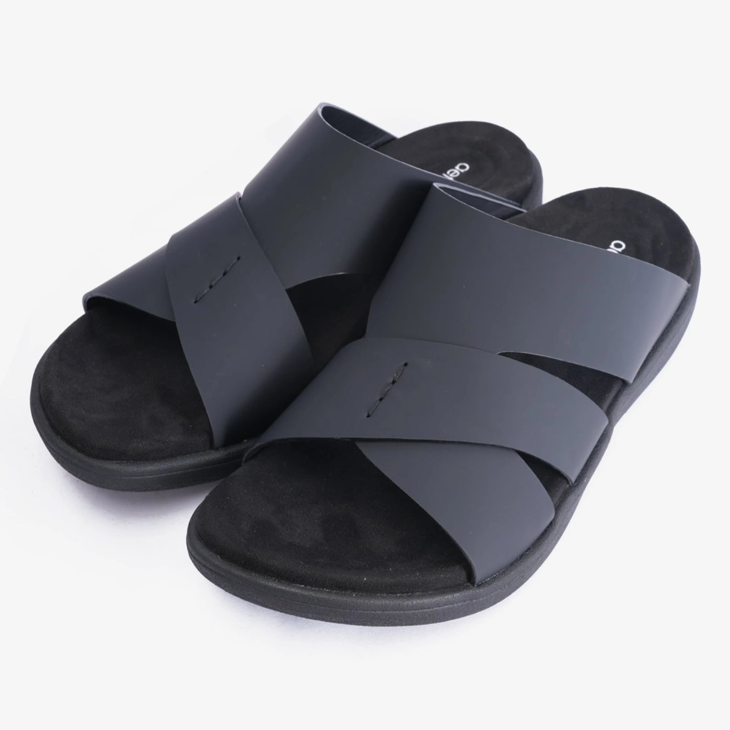 Aetrex cushioned footbed Arabic Sandal Navy