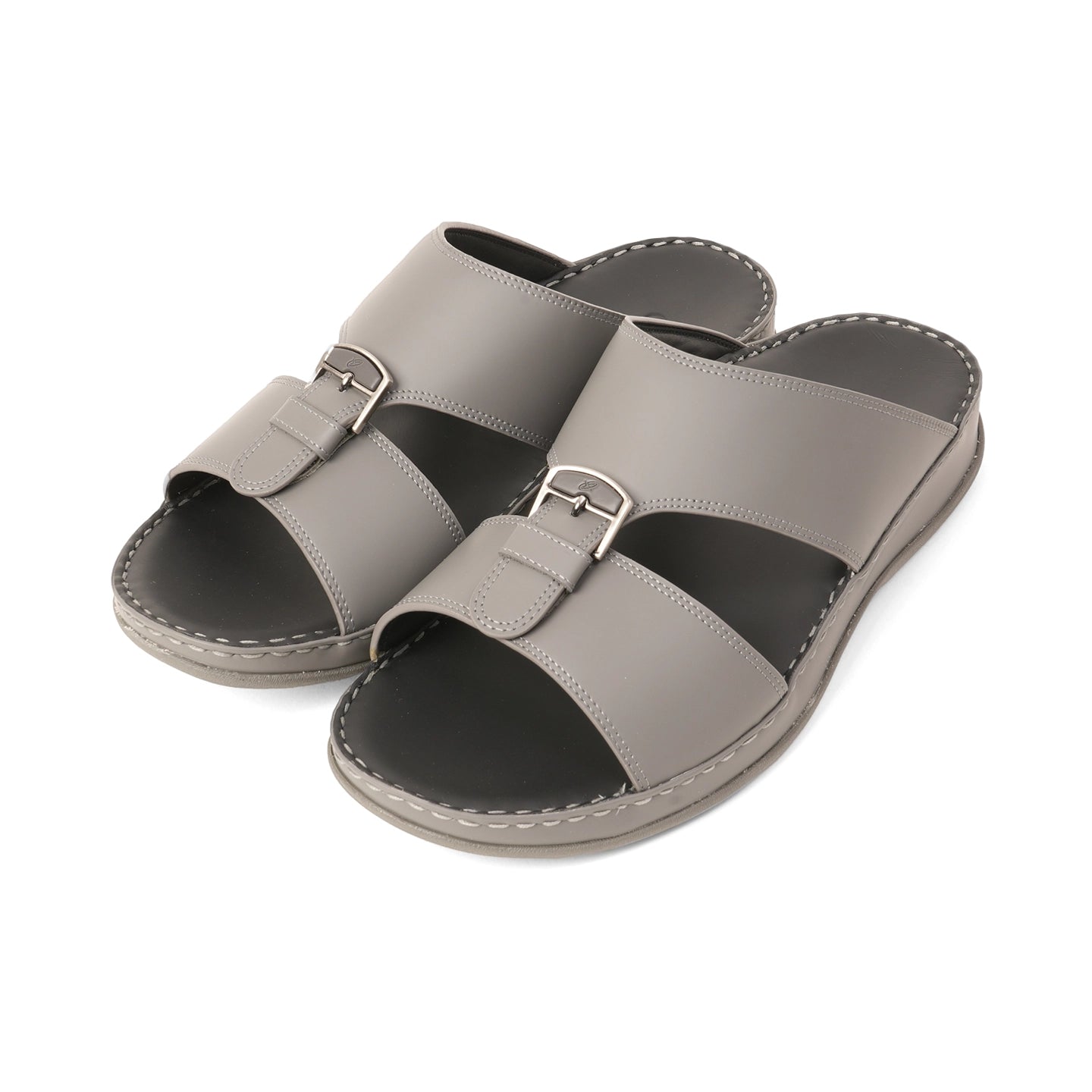 Aetrex Dual Trim Straps Men's Arabic Sandals - Grey