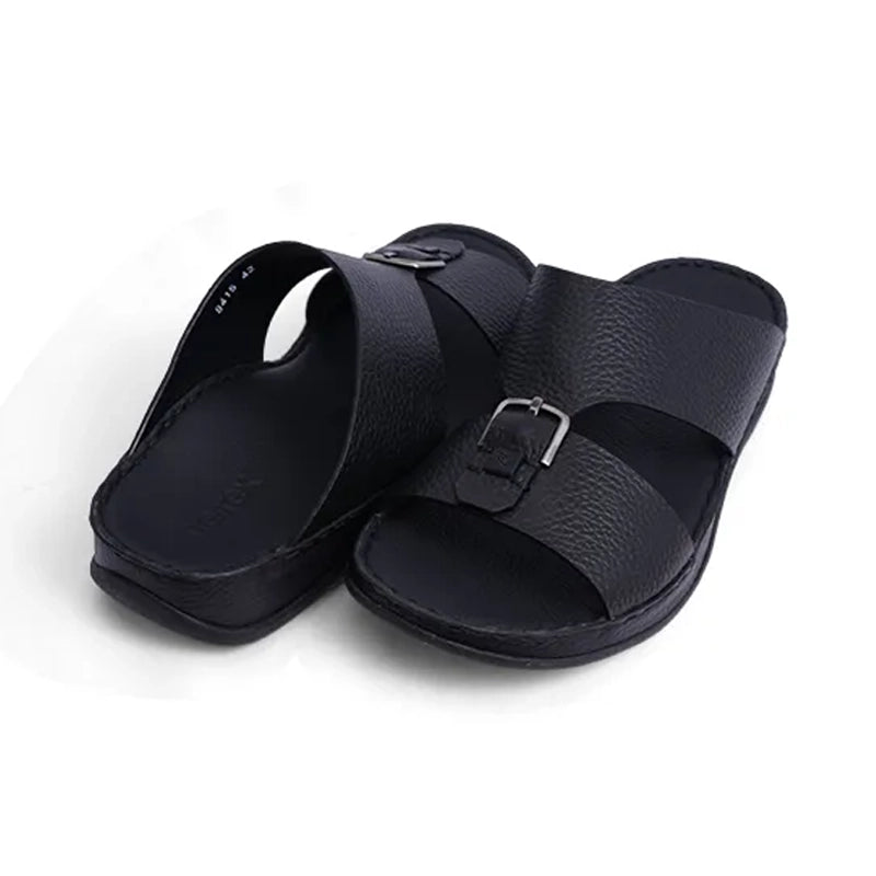 Unlined Hammered Arabic Sandals Aetrex Black