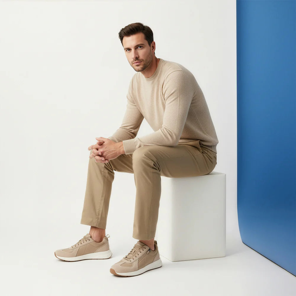 Aetrex Miles Arch Support Men's Lace Up Sneakers - Black