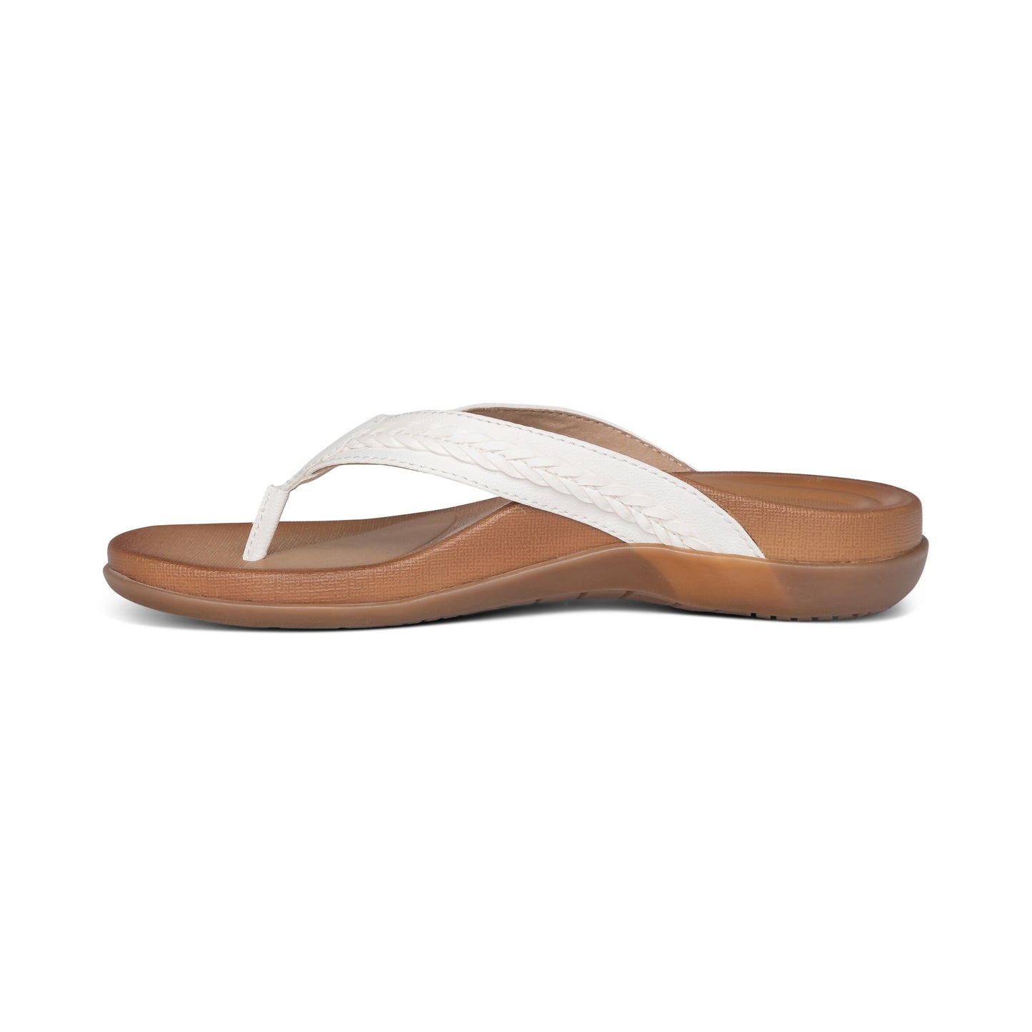 Emmy Braided Thong Sandals White