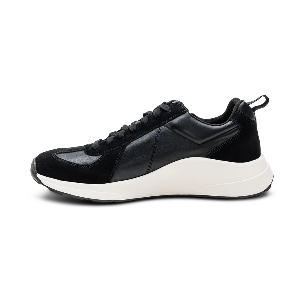 AETREX MENS MILES LACE UP SNEAKERS BLACK-AM260M - Aetrex Middle East