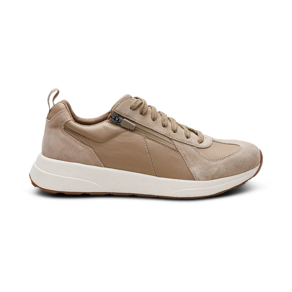 AETREX MENS MILES LACE UP SNEAKERS TAN-AM266M - Aetrex Middle East