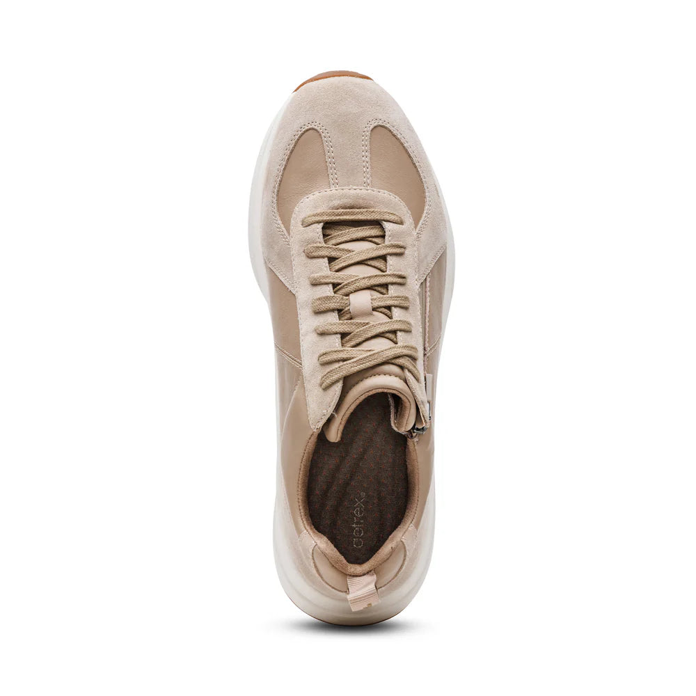 AETREX MENS MILES LACE UP SNEAKERS TAN-AM266M - Aetrex Middle East