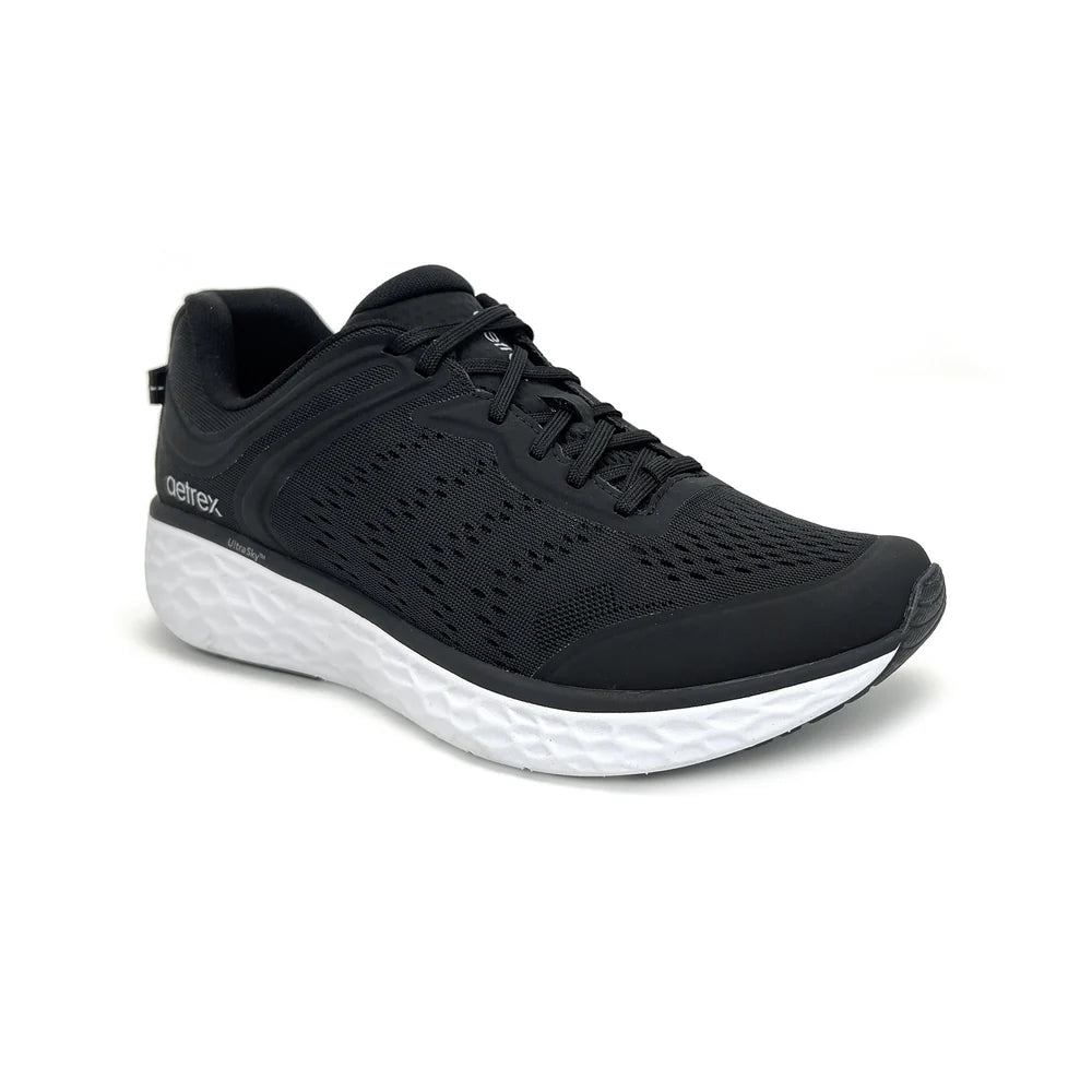 AETREX MENS SPORTS SHOES CHASE LACE UP BLACK ATXAP900M - Aetrex Middle East
