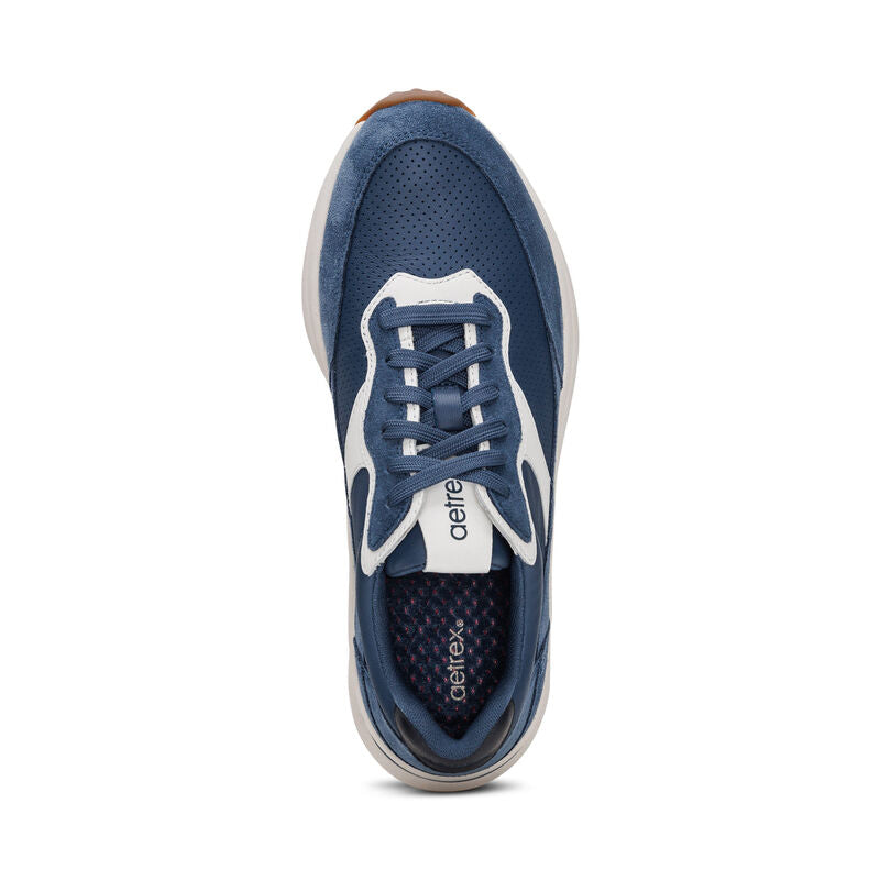 Emily Lace Up Sneakers Blue