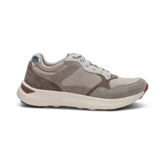 Aetrex Molly Lace Up Sneakers-Taupe