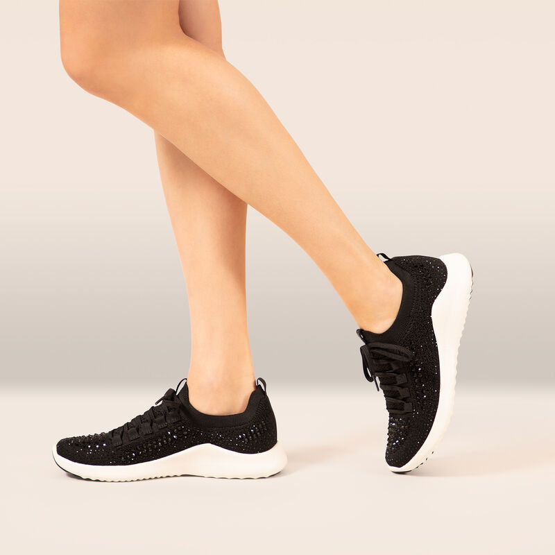 Carly Arch Support Sneakers Black - Sparkle
