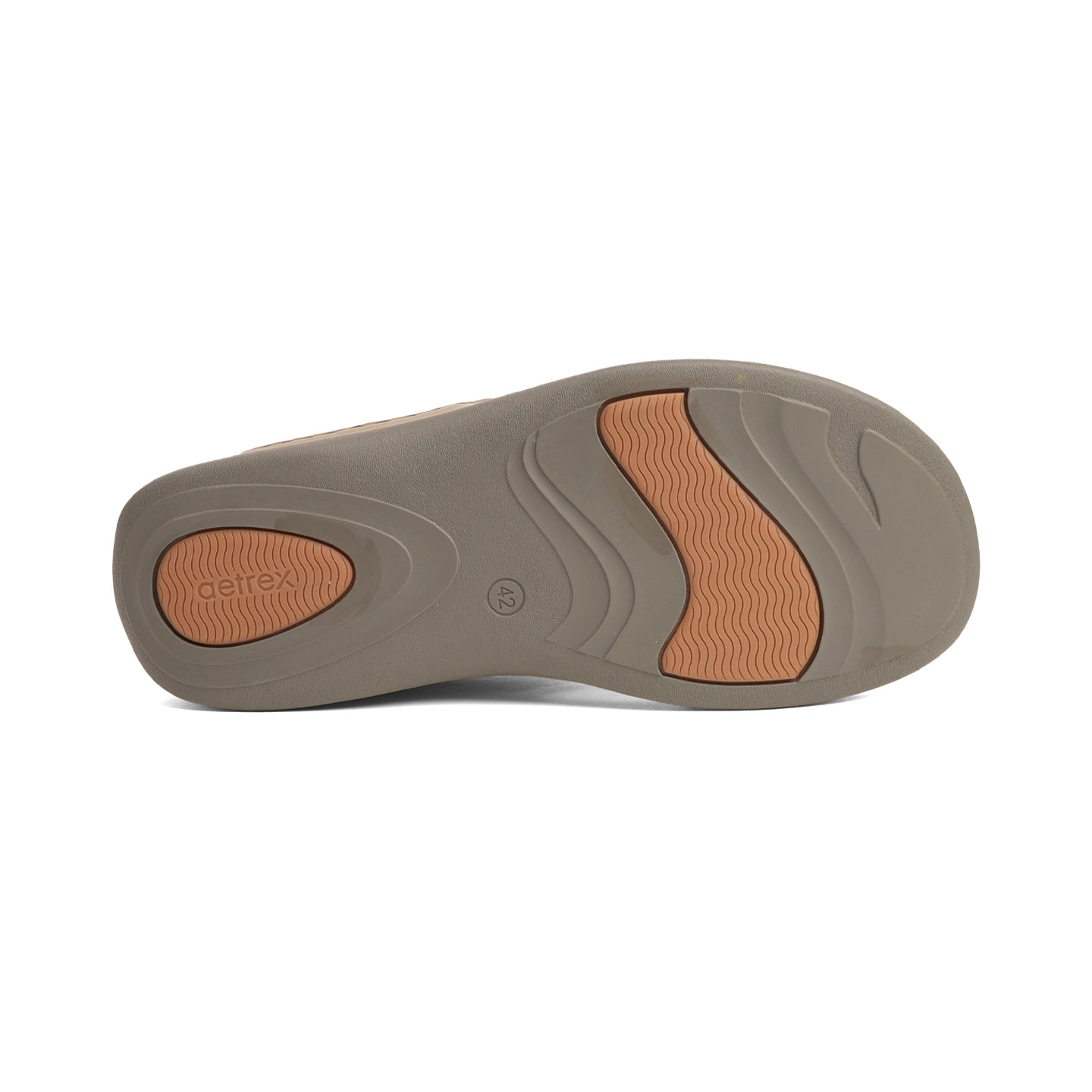 Aetrex Dual Trim Straps Men's Arabic Sandals - Stone - Aetrex Middle East