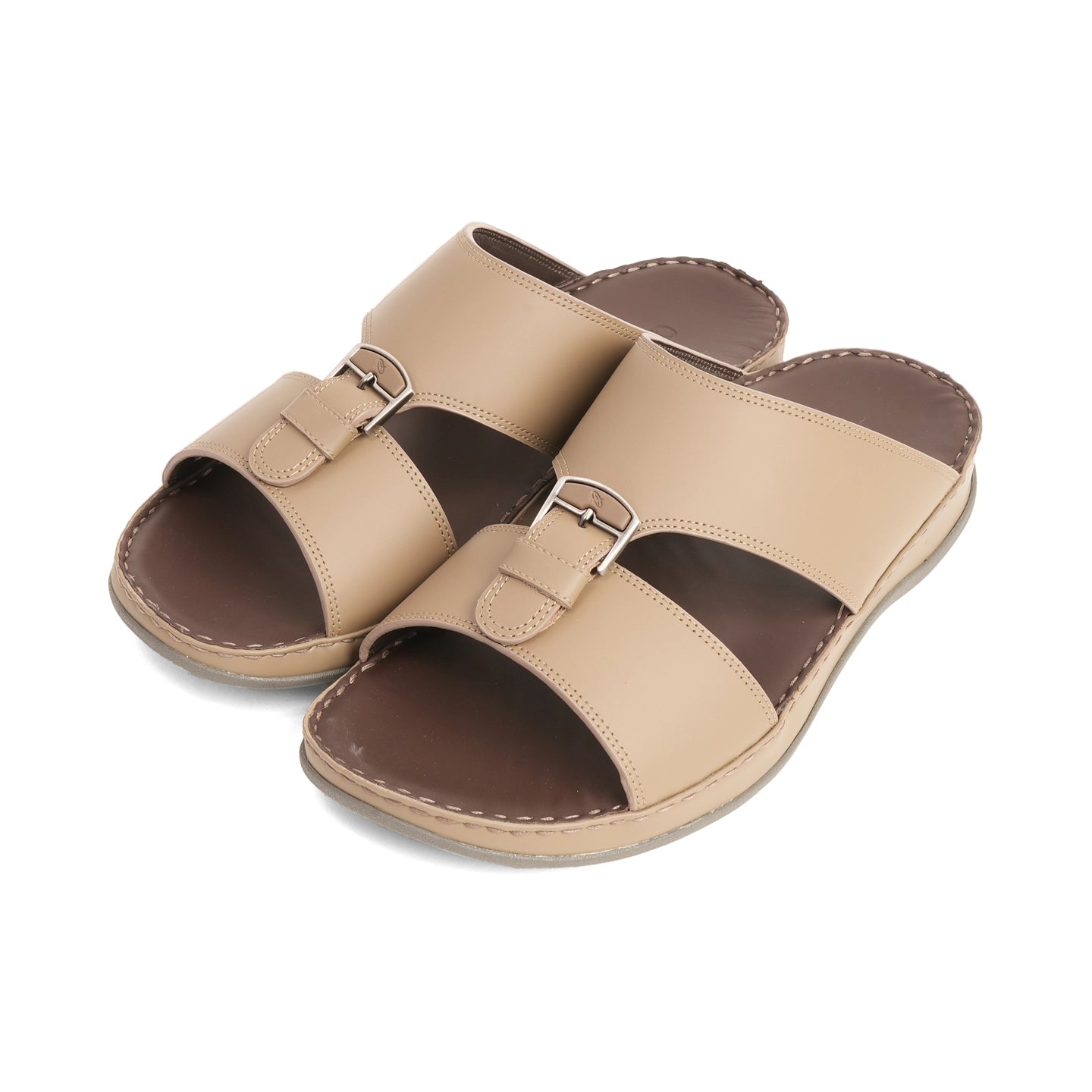 Aetrex Dual Trim Straps Men's Arabic Sandals - Stone - Aetrex Middle East
