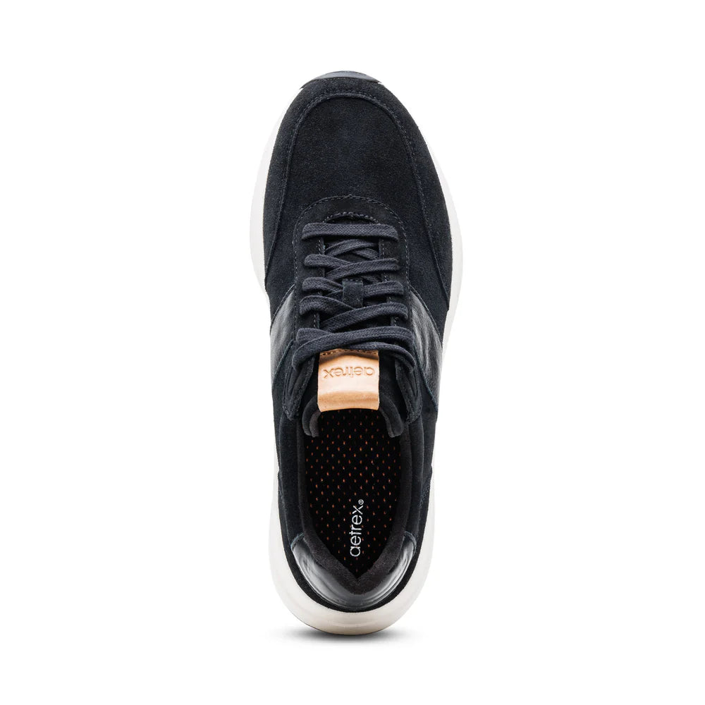 Aetrex Graham Arch Support Sneakers - Black - Aetrex Middle East