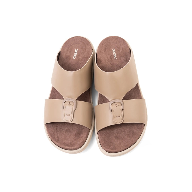 Aetrex Men's Hybrid Leather Sandals - Earth - Aetrex Middle East