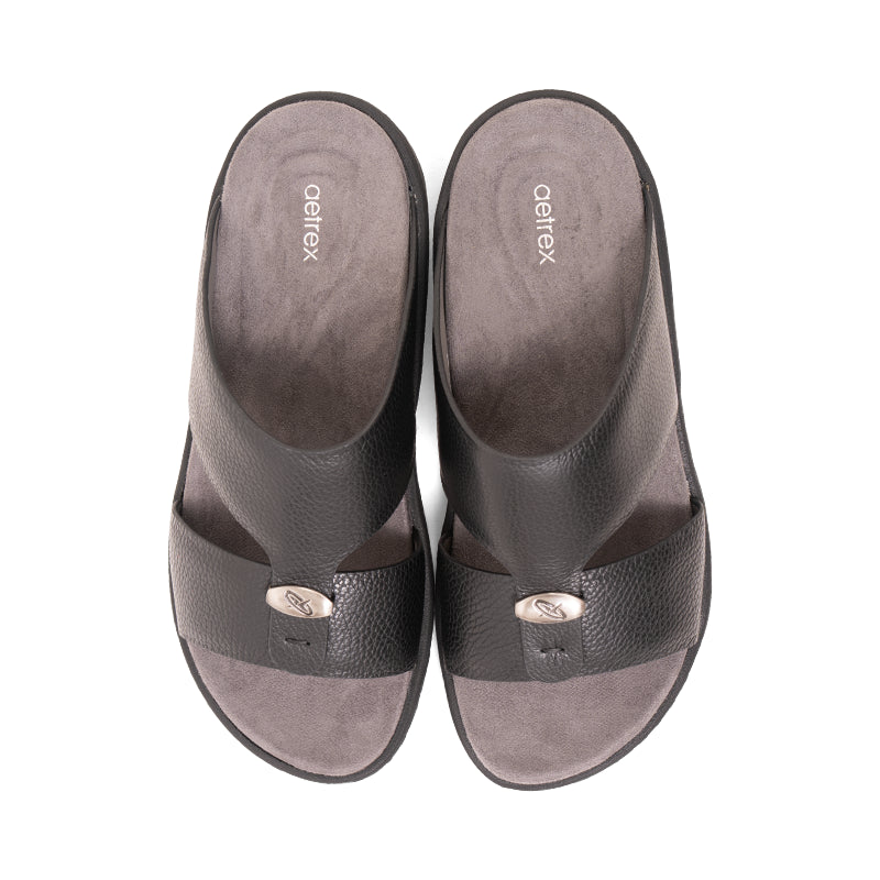 Aetrex Men's Orthopedic Hybrid Sandals - Black - Aetrex Middle East