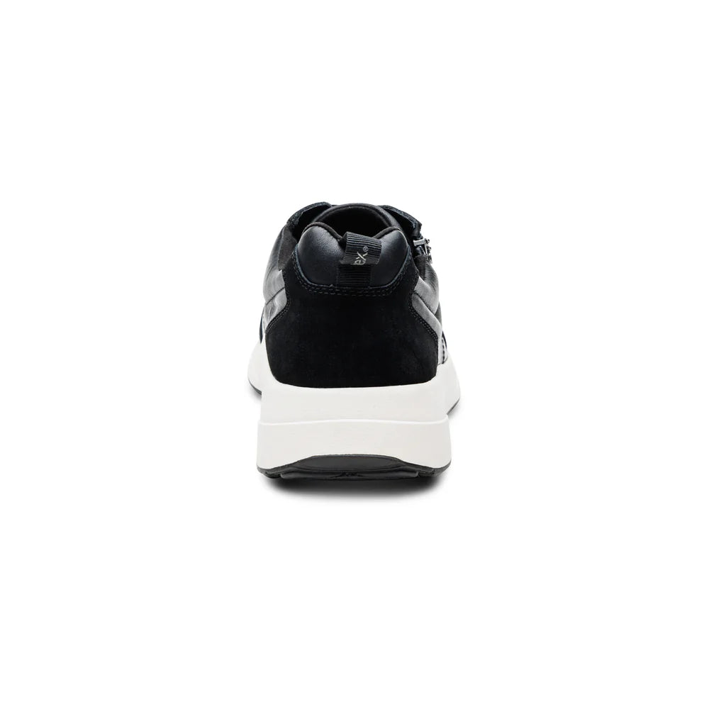 AETREX MENS MILES LACE UP SNEAKERS BLACK-AM260M - Aetrex Middle East