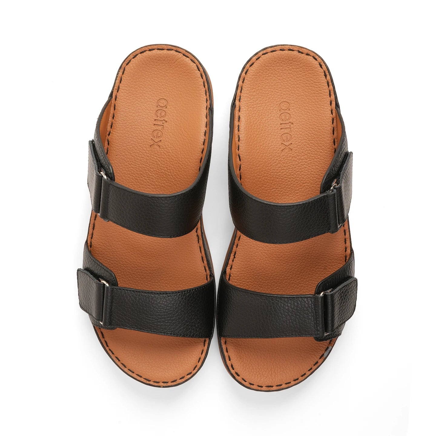 Aetrex Premium Comfort Arabic Sandals Black - Aetrex Middle East