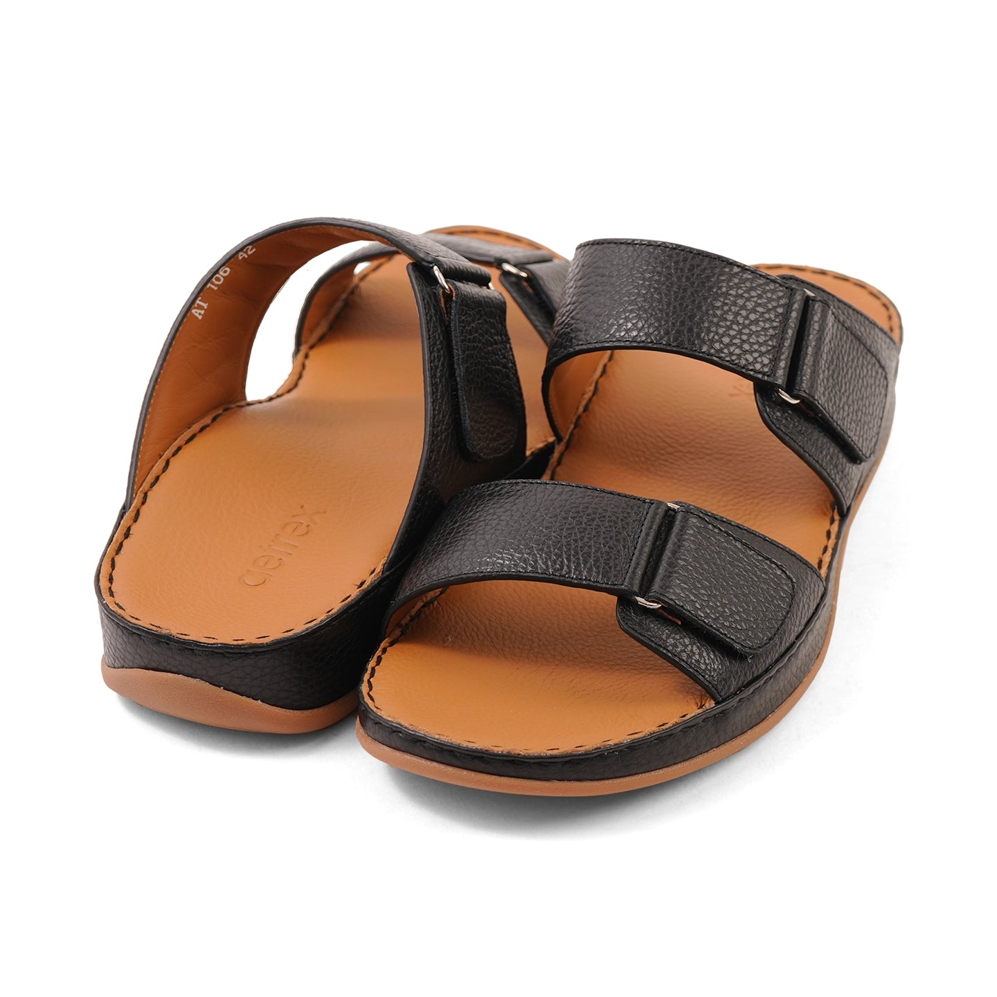 Aetrex Premium Comfort Arabic Sandals Black - Aetrex Middle East