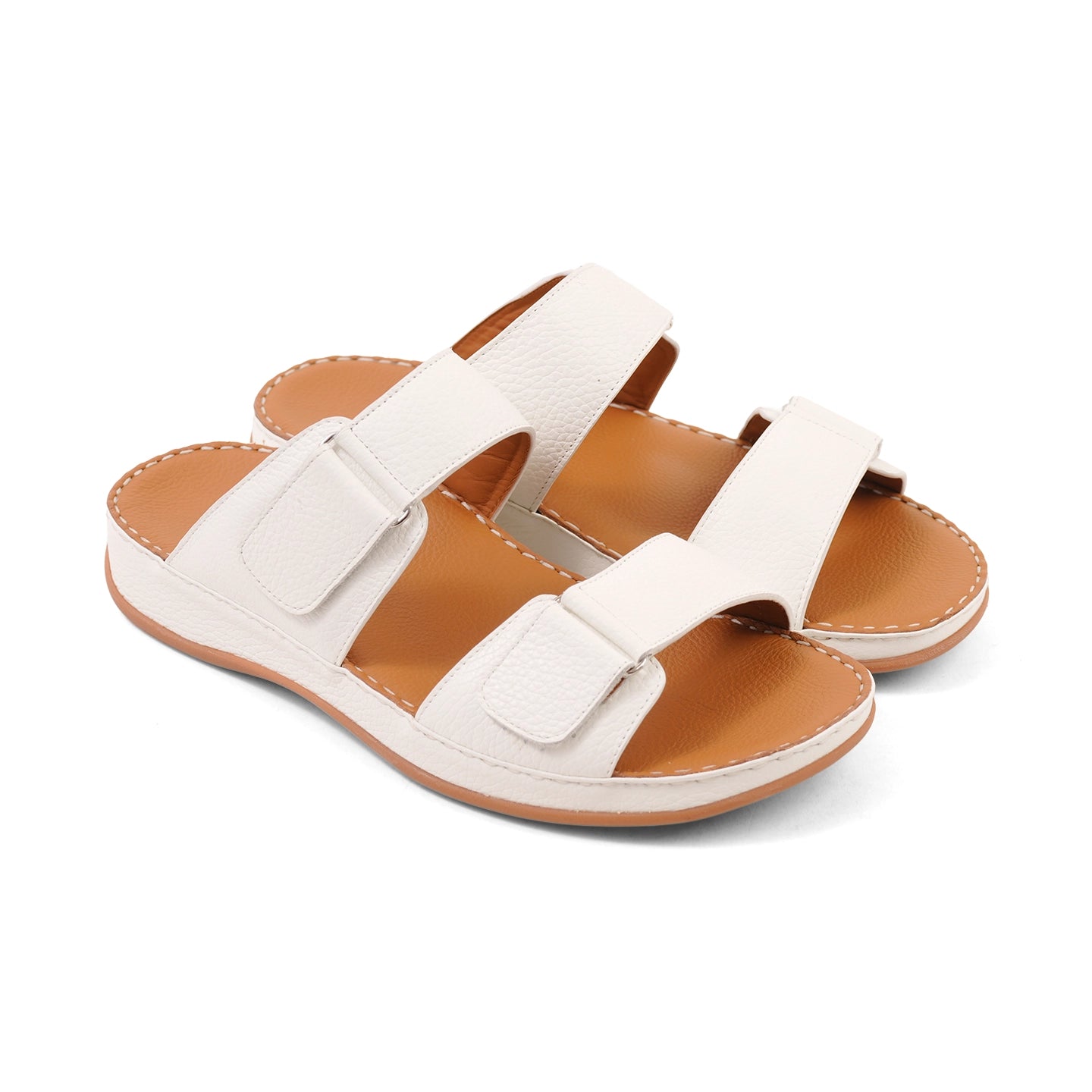 Aetrex Premium Comfort Arabic Sandals White - Aetrex Middle East