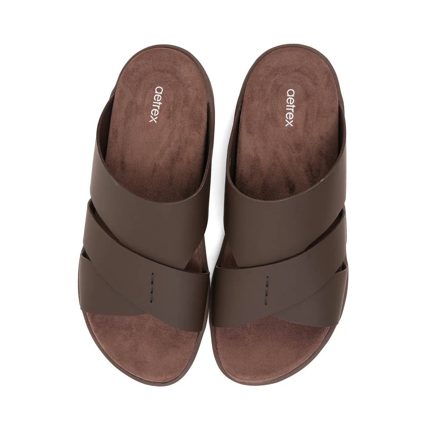 Aetrex Premium Comfort Foot Bed Arabic Sandals Brown - Aetrex Middle East