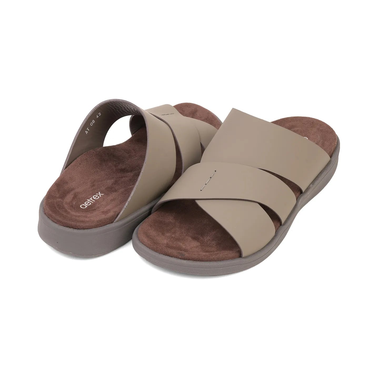 Aetrex Premium Comfort Foot Bed Arabic Sandals Stone - Aetrex Middle East