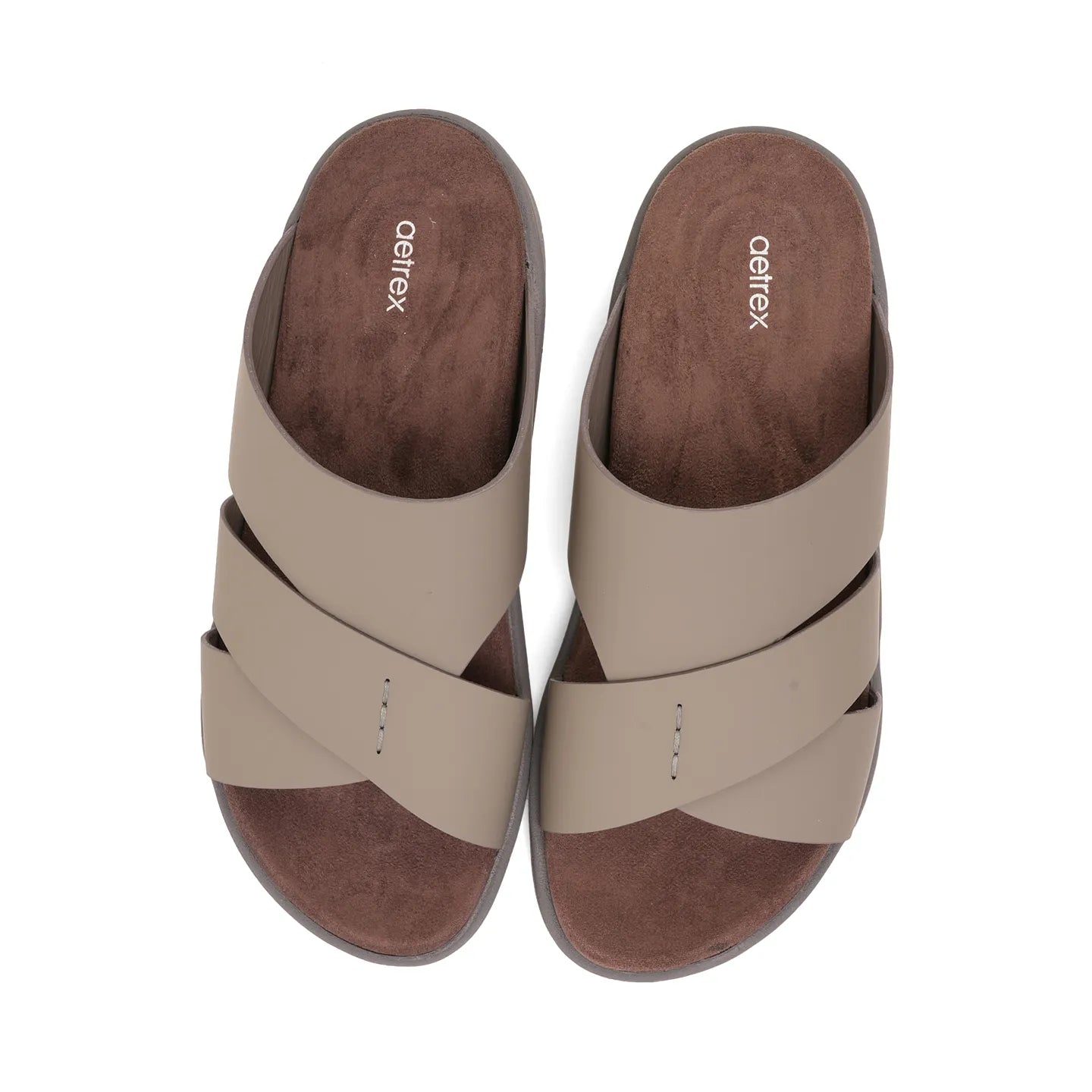 Aetrex Premium Comfort Foot Bed Arabic Sandals Stone - Aetrex Middle East