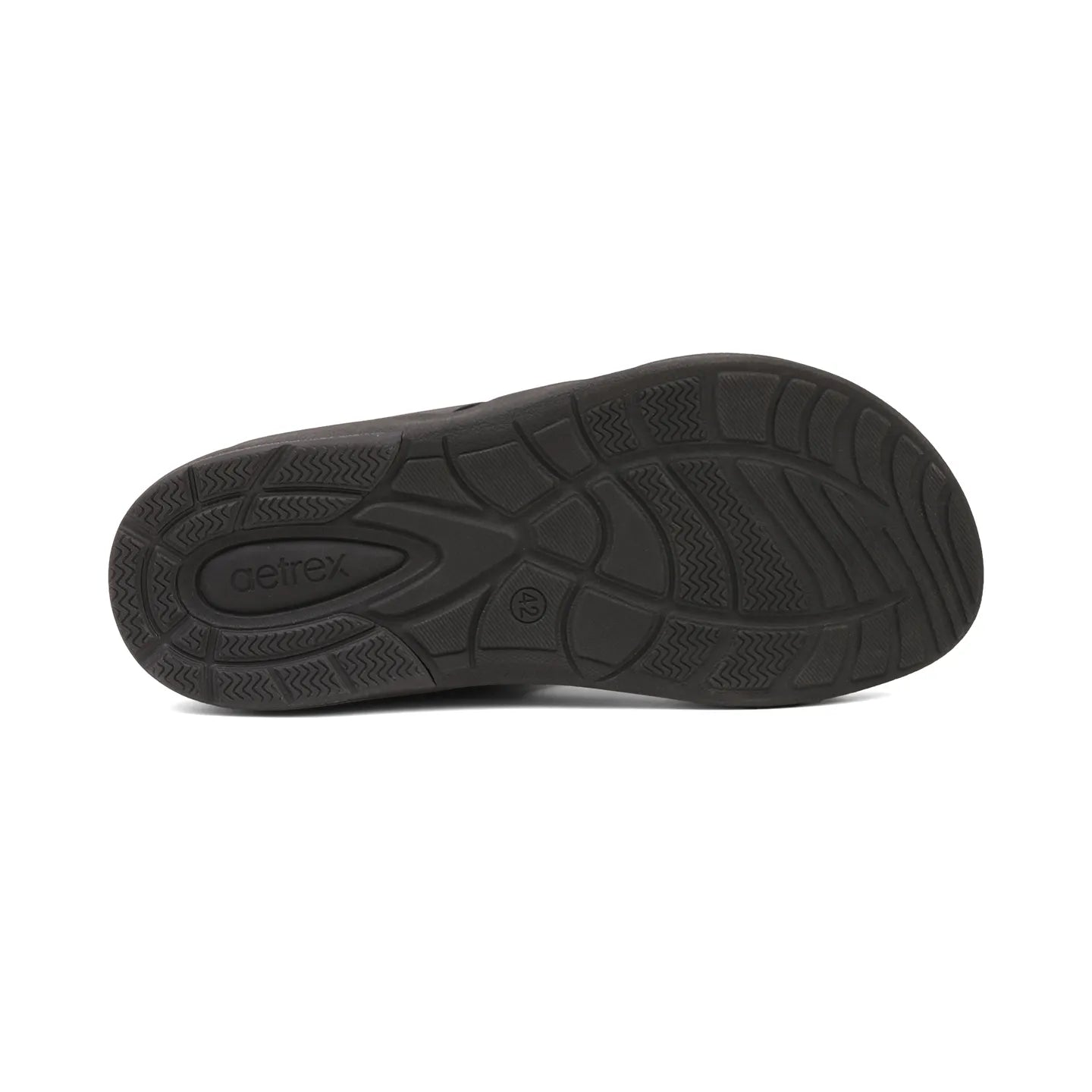 Aetrex Premium Comfort Suede Foot Bed Arabic Sandals Black - Aetrex Middle East