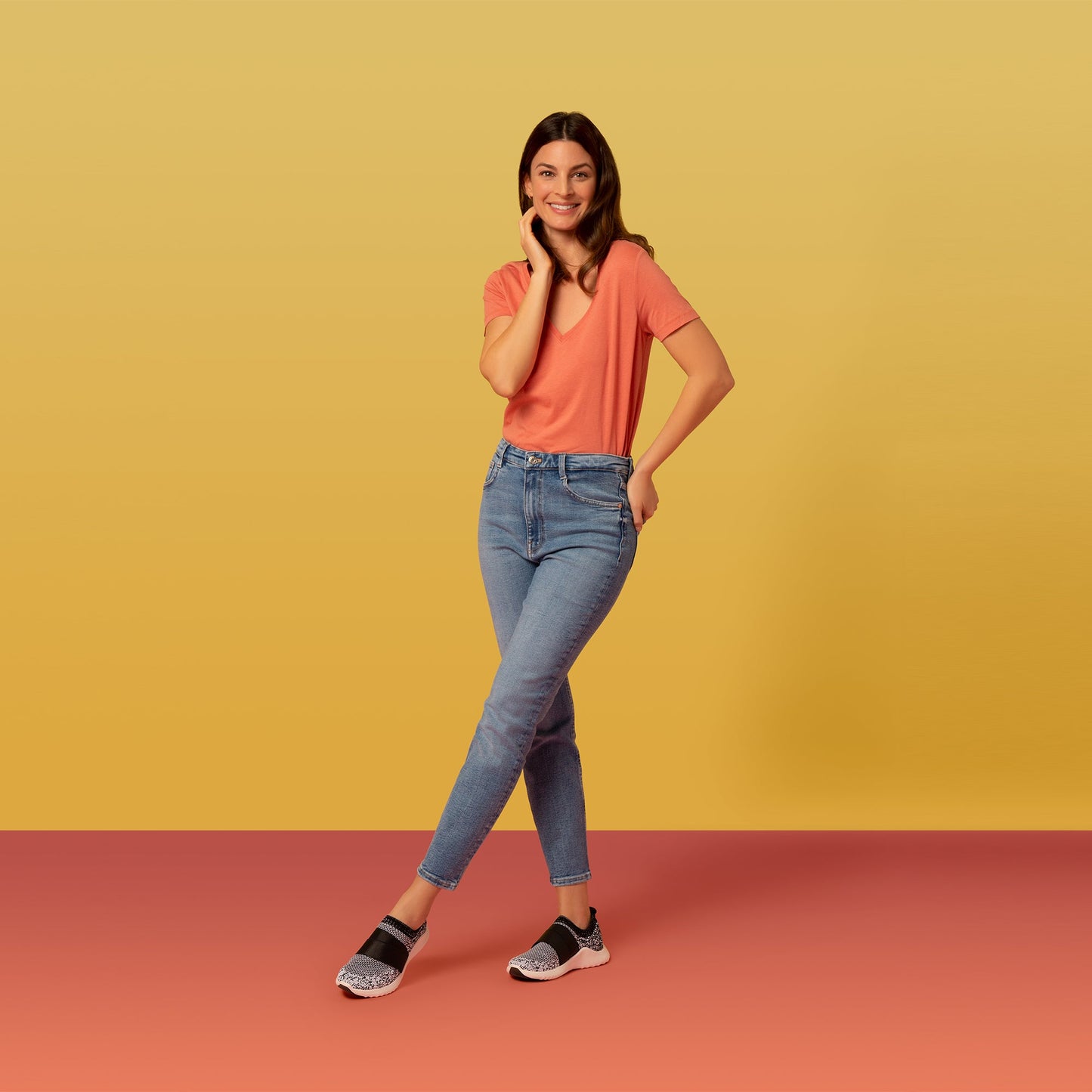 Allie Arch Support Sneakers White - Aetrex Middle East