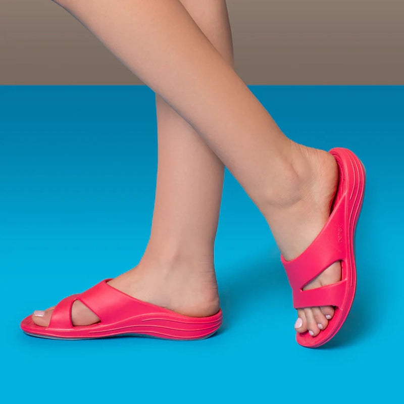 Bali Orthotic Slides Women Grey - Aetrex Middle East