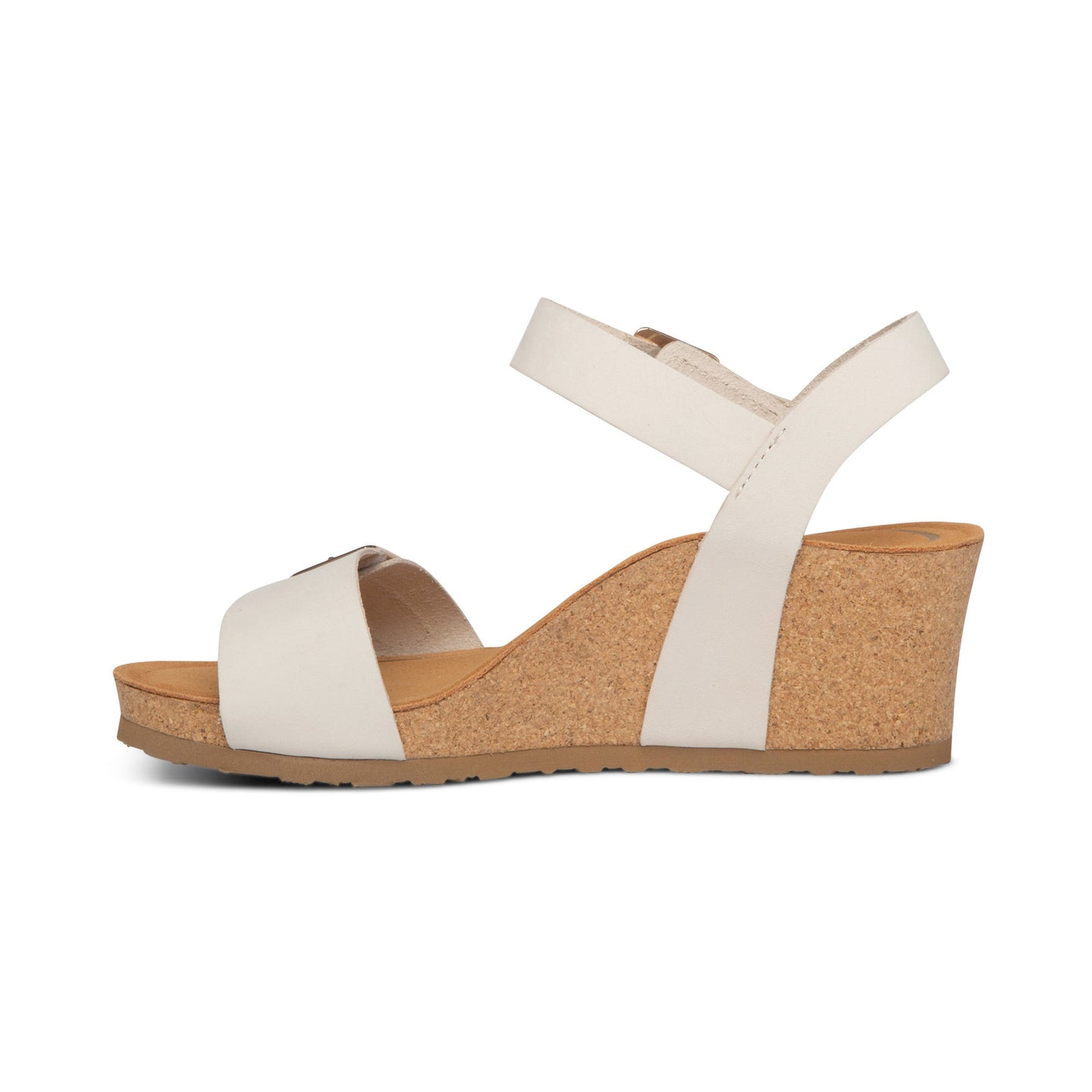 Lexa Quarter Strap Wedge Sandals Ivory