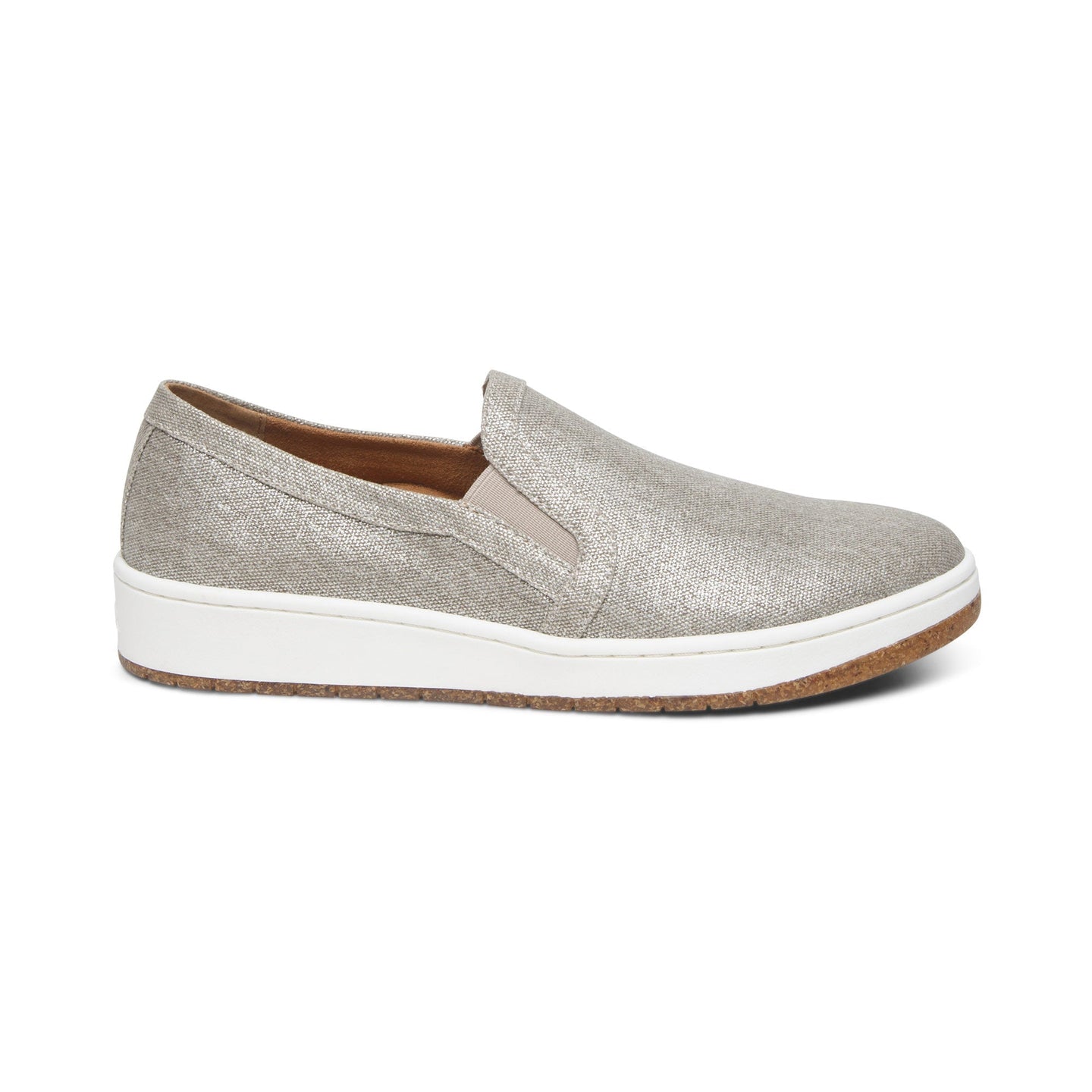 Cameron Slip-On Sneakers Taupe - Aetrex Middle East