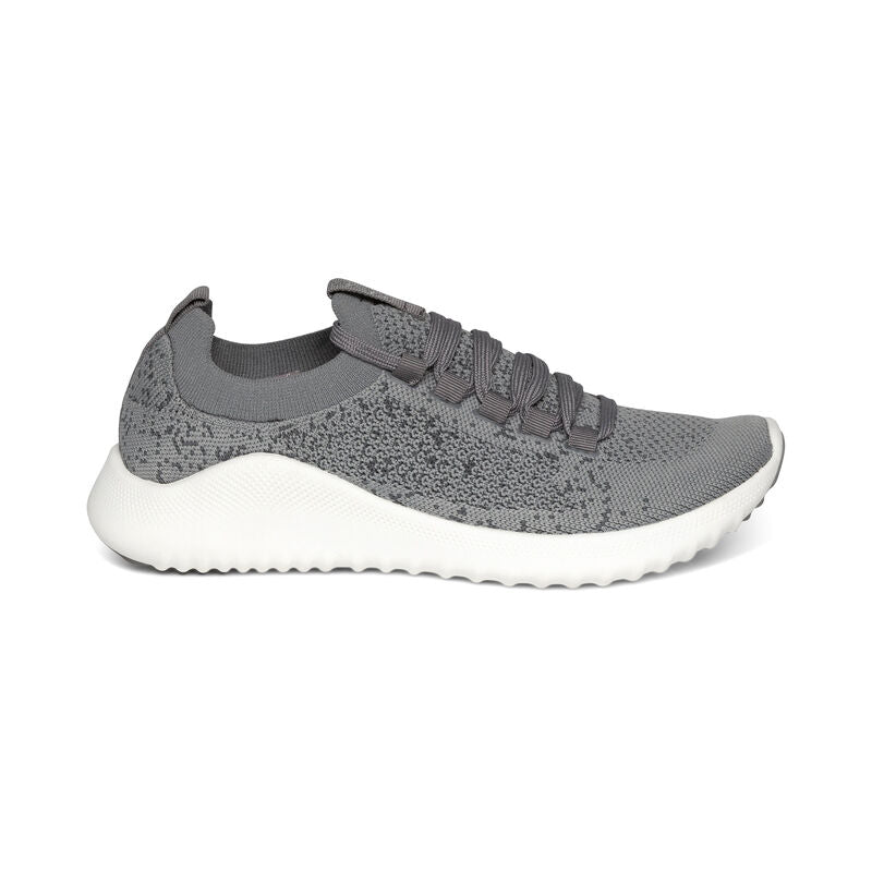 Carly Arch Support Sneakers Grey - Aetrex Middle East